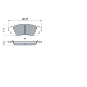 BOSCH Sada brzdových doštiček 0 986 424 840_thumb7