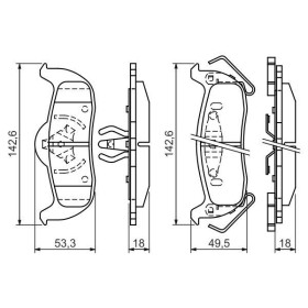 BOSCH Sada brzdových doštiček 0 986 494 142_thumb5