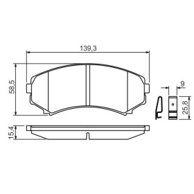 BOSCH Sada brzdových doštiček 0 986 424 709_thumb5