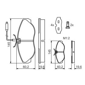 BOSCH Sada brzdových doštiček 0 986 424 030_thumb5