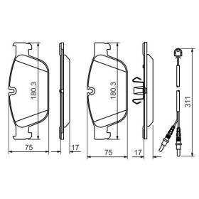 BOSCH Sada brzdových doštiček 0 986 494 526_thumb5