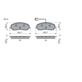 BOSCH Sada brzdových doštiček, kotouč. brzda 0 986 424 084_thumb7