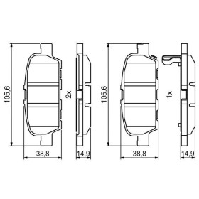 BOSCH Sada brzdových doštiček 0 986 494 857_thumb7