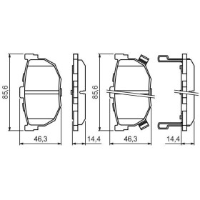 BOSCH Sada brzdových doštiček 0 986 424 418_thumb5