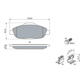 BOSCH Sada brzdových doštiček 0 986 494 261_thumb7