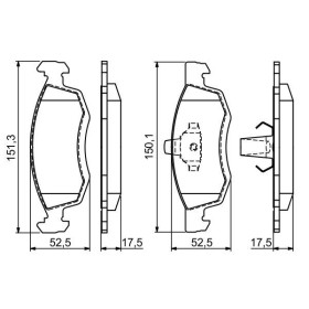 BOSCH Sada brzdových doštiček: 0 986 494 197_thumb5