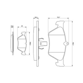 BOSCH Sada brzdových doštiček: 0 986 461 129_thumb5