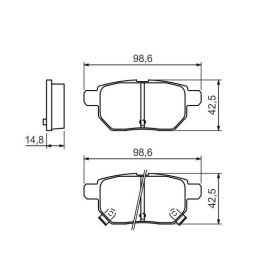 BOSCH Sada brzdových doštiček: 0 986 494 328_thumb7