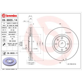 BREMBO Brzdový kotouč větraný Ø302mm 09.9935.11_thumb2