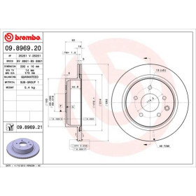 BREMBO Brzdový kotouč větraný Ø292mm 09.8969.21_thumb2