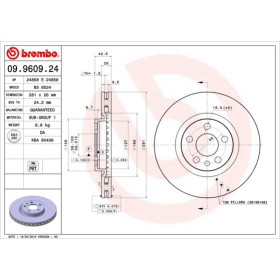 BREMBO Brzdový kotouč větraný Ø281mm 09.9609.24_thumb2