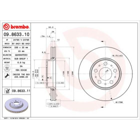 BREMBO Brzdový kotouč větraný Ø286mm 09.8633.11_thumb2