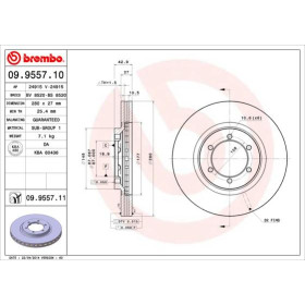 BREMBO Brzdový kotouč větraný Ø280mm 09.9557.11_thumb2