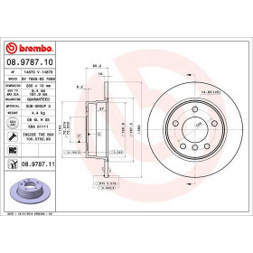 BREMBO Brzdový kotouč plný Ø280mm 08.9787.11_thumb2