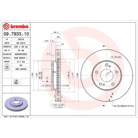 BREMBO Brzdový kotouč větraný Ø280mm 09.7933.11_thumb2