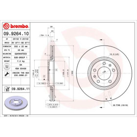 BREMBO Brzdový kotouč větraný Ø302mm 09.9264.11_thumb2