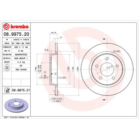 BREMBO Brzdový kotouč plný Ø280mm 08.9975.21_thumb2