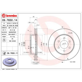 BREMBO Brzdový kotouč větraný Ø287mm 09.7650.11_thumb3