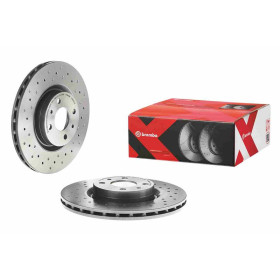 BREMBO Brzdový kotouč děrované/vnitřně chladené Ø284mm 09.4939.1X_thumb2