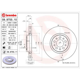 BREMBO Brzdový kotouč větraný Ø316mm 09.9755.11_thumb2