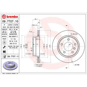 BREMBO Brzdový kotouč větraný Ø276mm 09.7727.11_thumb2