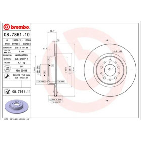 BREMBO Brzdový kotouč plný Ø276mm 08.7861.11_thumb2