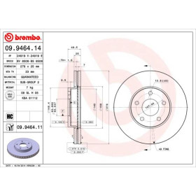 BREMBO Brzdový kotouč větraný Ø278mm 09.9464.11_thumb3