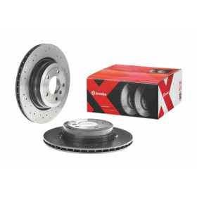 BREMBO Brzdový kotouč děrované/vnitřně chladené Ø336mm 09.A270.1X_thumb2