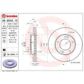 BREMBO Brzdový kotouč větraný Ø302mm 09.9545.11_thumb2