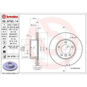 BREMBO Brzdový kotouč větraný Ø284mm 09.9750.11_thumb2