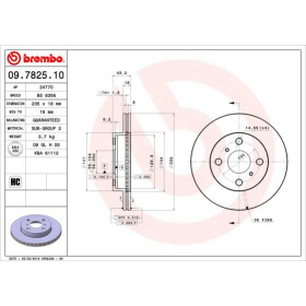 BREMBO Brzdový kotouč větraný Ø235mm 09.7825.10_thumb2