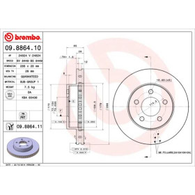 BREMBO Brzdový kotouč větraný Ø288mm 09.8864.11_thumb2