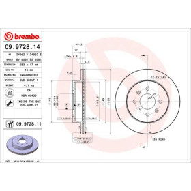 BREMBO Brzdový kotouč větraný Ø253mm 09.9728.11_thumb3