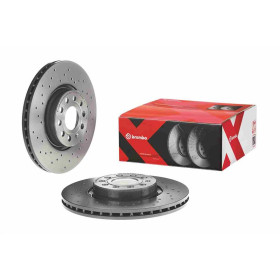 BREMBO Brzdový kotouč děrované/vnitřně chladené Ø312mm 09.9772.1X_thumb2