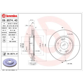 BREMBO Brzdový kotouč větraný Ø280mm 09.9574.41_thumb2