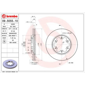 BREMBO Brzdový kotouč větraný Ø277mm 09.5055.10_thumb2