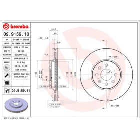 BREMBO Brzdový kotouč větraný Ø280mm 09.9159.10_thumb2