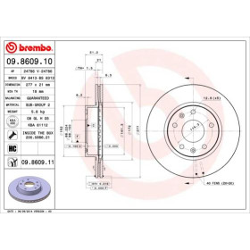 BREMBO Brzdový kotouč větraný Ø277mm 09.8609.11_thumb2