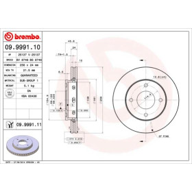 BREMBO Brzdový kotouč větraný Ø256mm 09.9991.11_thumb2