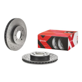 BREMBO Brzdový kotouč děrované/vnitřně chladené Ø256mm 09.C171.1X_thumb2