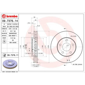 BREMBO Brzdový kotouč větraný Ø278mm 09.7376.11_thumb3