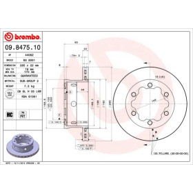 BREMBO Brzdový kotouč větraný Ø285mm 09.8475.10_thumb2