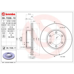 BREMBO Brzdový kotouč větraný Ø319mm 09.7226.11_thumb2