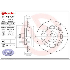 BREMBO Brzdový kotouč plný Ø331mm 08.7607.11_thumb2