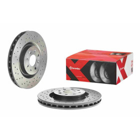 BREMBO Brzdový kotouč děrované/vnitřně chladené Ø305mm 09.8004.7X_thumb2