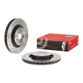 BREMBO Brzdový kotouč děrované/vnitřně chladené Ø340mm 09.C828.11_thumb2