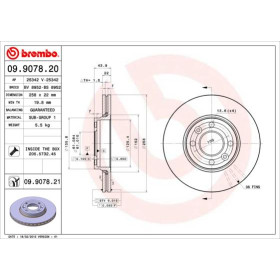 BREMBO Brzdový kotouč větraný Ø258mm 09.9078.21_thumb2