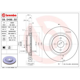 BREMBO Brzdový kotouč větraný Ø324mm 09.5486.50_thumb2