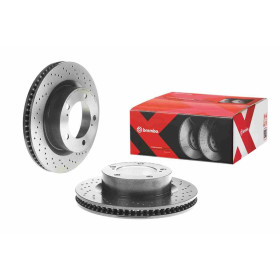 BREMBO Brzdový kotouč děrované/vnitřně chladené Ø340mm 09.A966.1X_thumb2