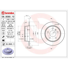 BREMBO Brzdový kotouč plný Ø258mm 08.9580.11_thumb2